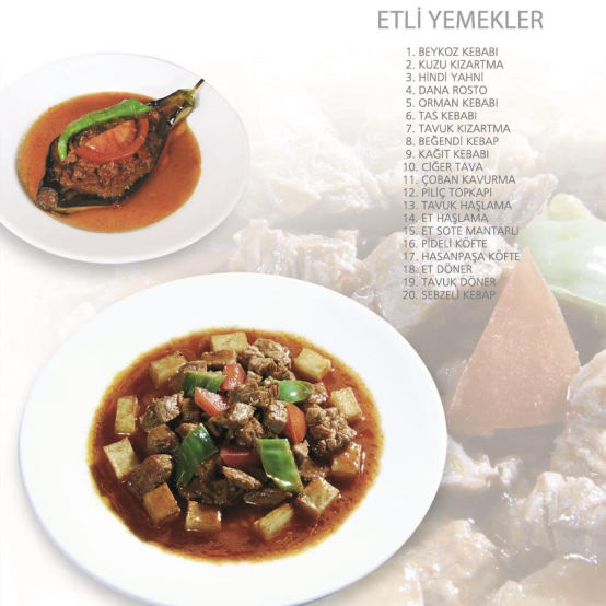 SEBZELI KEBAP MENÜ